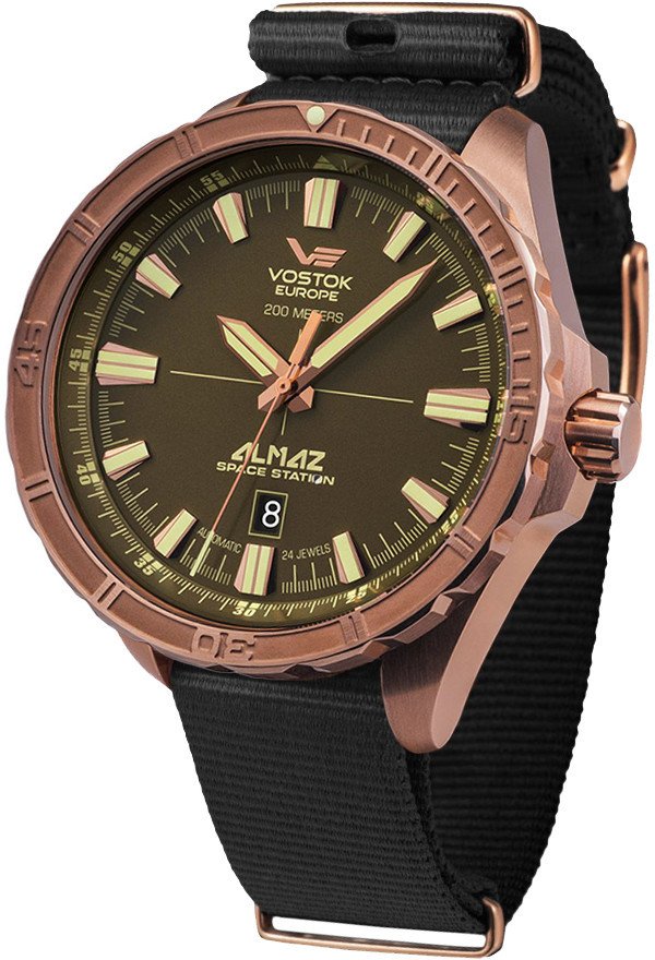 Zegarek męski Vostok Europe NH35A-320O516NB czarny