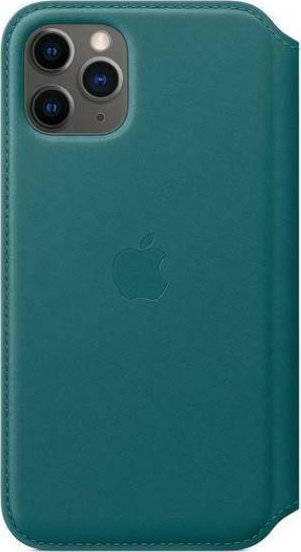 Apple Skórzane etui folio do iPhone 11 Pro pawie pióro