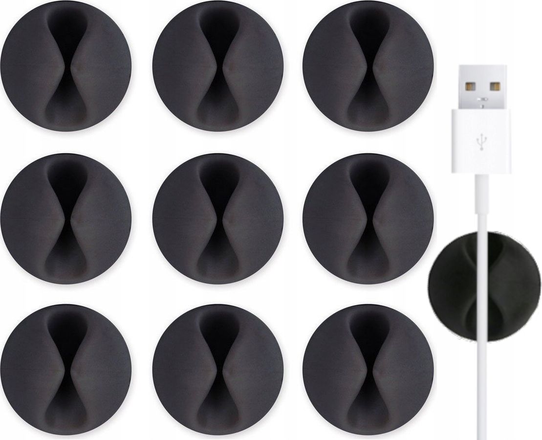 Organizer Wobell Uchwyt Czarny 10 sztuk