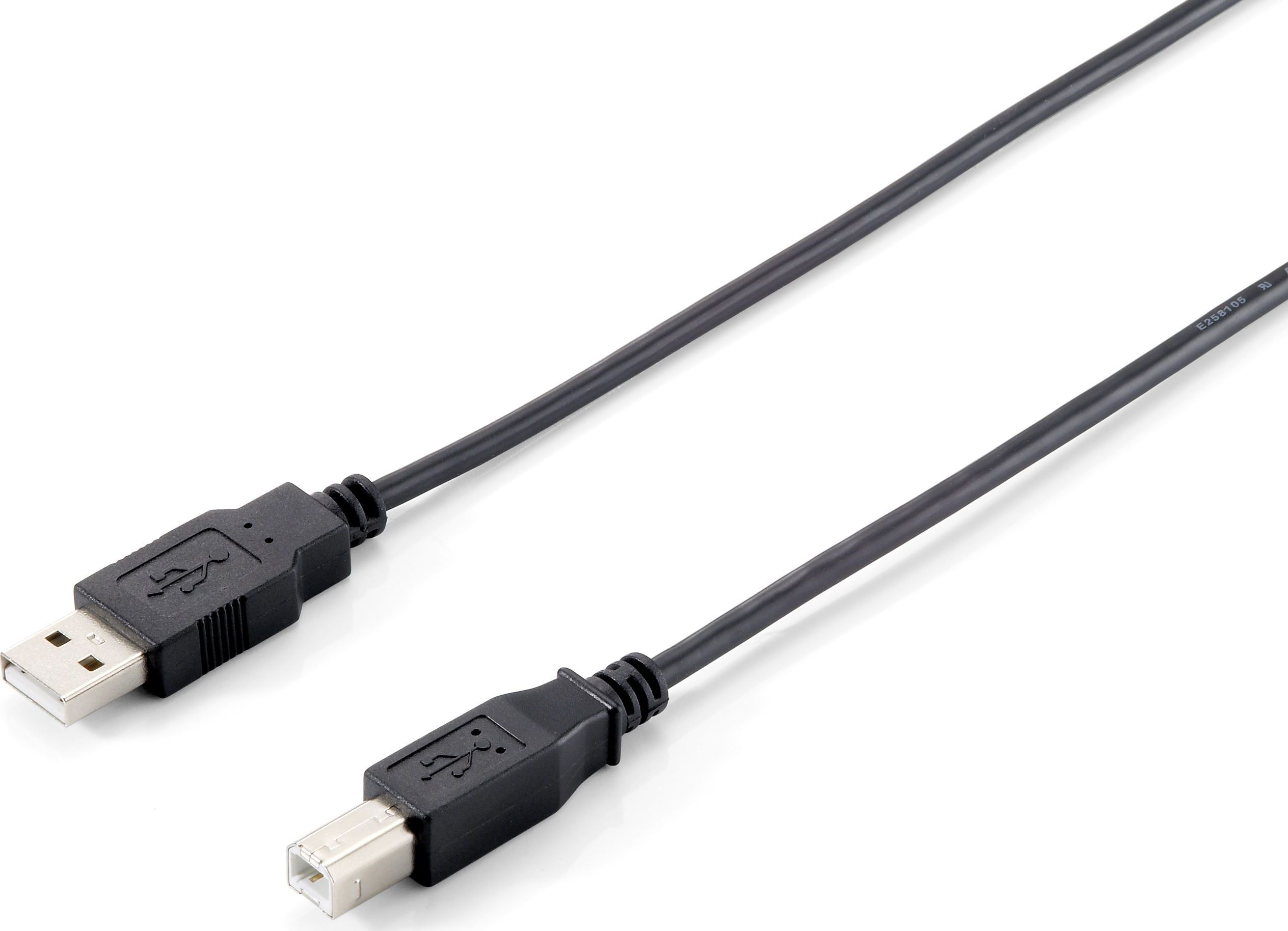 Kabel USB Equip USB-A - USB-B 1.8 m Czarny (128860)