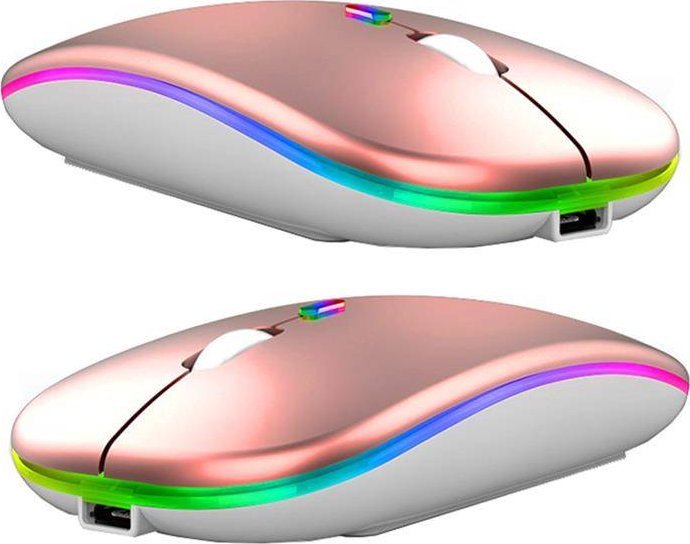 Aptel BEZPRZEWODOWA MYSZ OPTYCZNA myszka z podświetleniem LED RGB AK211C