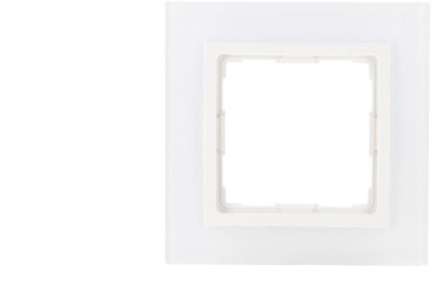 VENA2 Ramka pojedyncza szkło Xglass akrylowe białe + biały 5204181