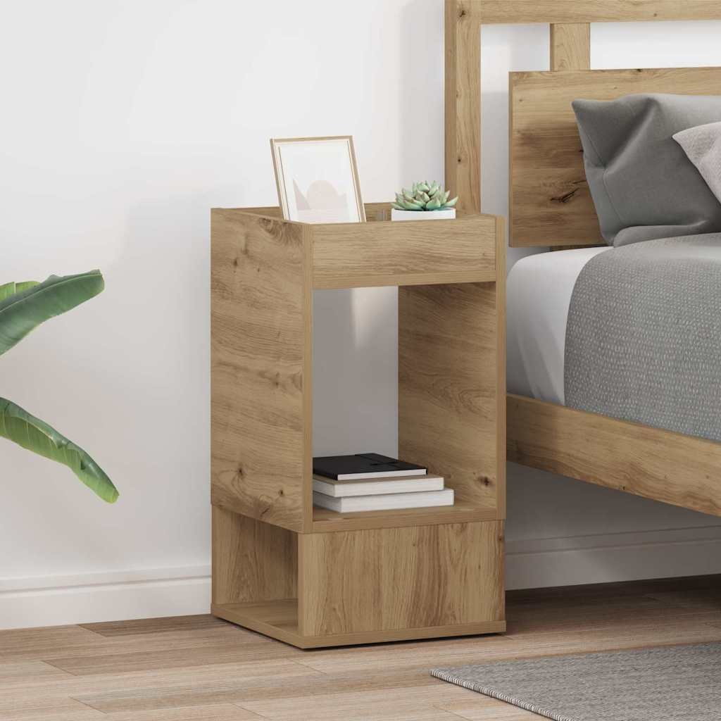 vidaXL Stolik końcowy 2 pcs Dąb rzemieślniczy 30 x 30 x 56 cm