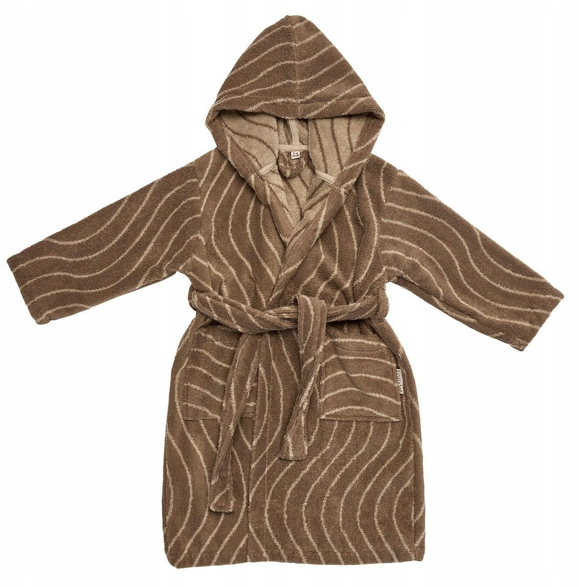 Leander Badekåbe str. 5-6 år Woodland bomuld - Mocca