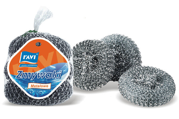Ravi Zmywak metalowy 3szt.