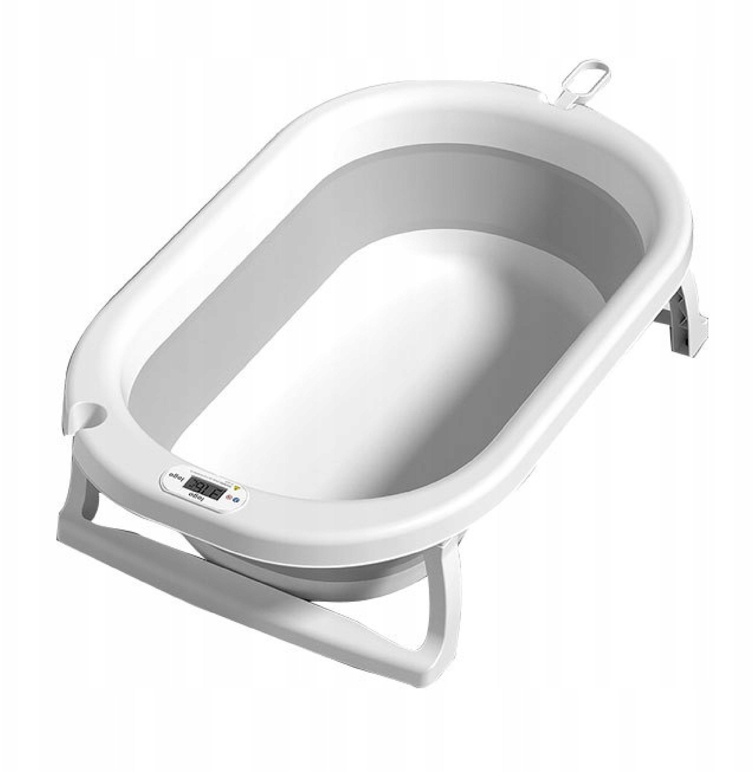 LUXMA Składana wanienka z termometrem, bezpieczna kąpiel + poduszka do kąpieli