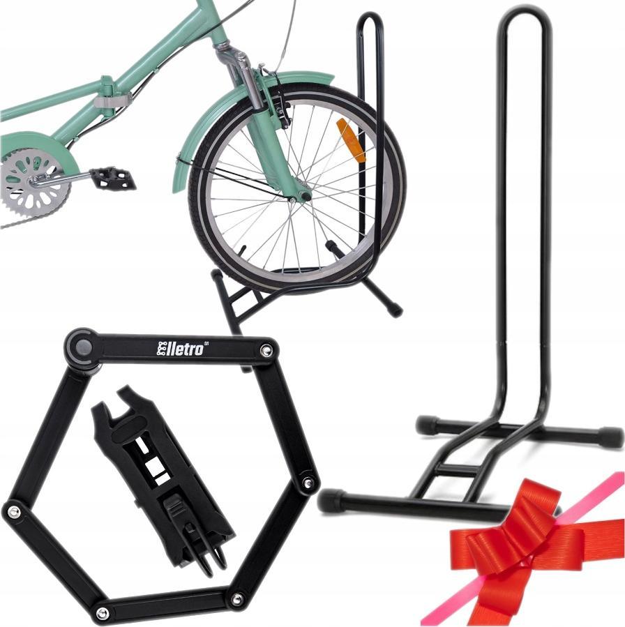 Tonyon Zapięcie Roweru Składane 80X5+Stojak Serwisowy 2W1