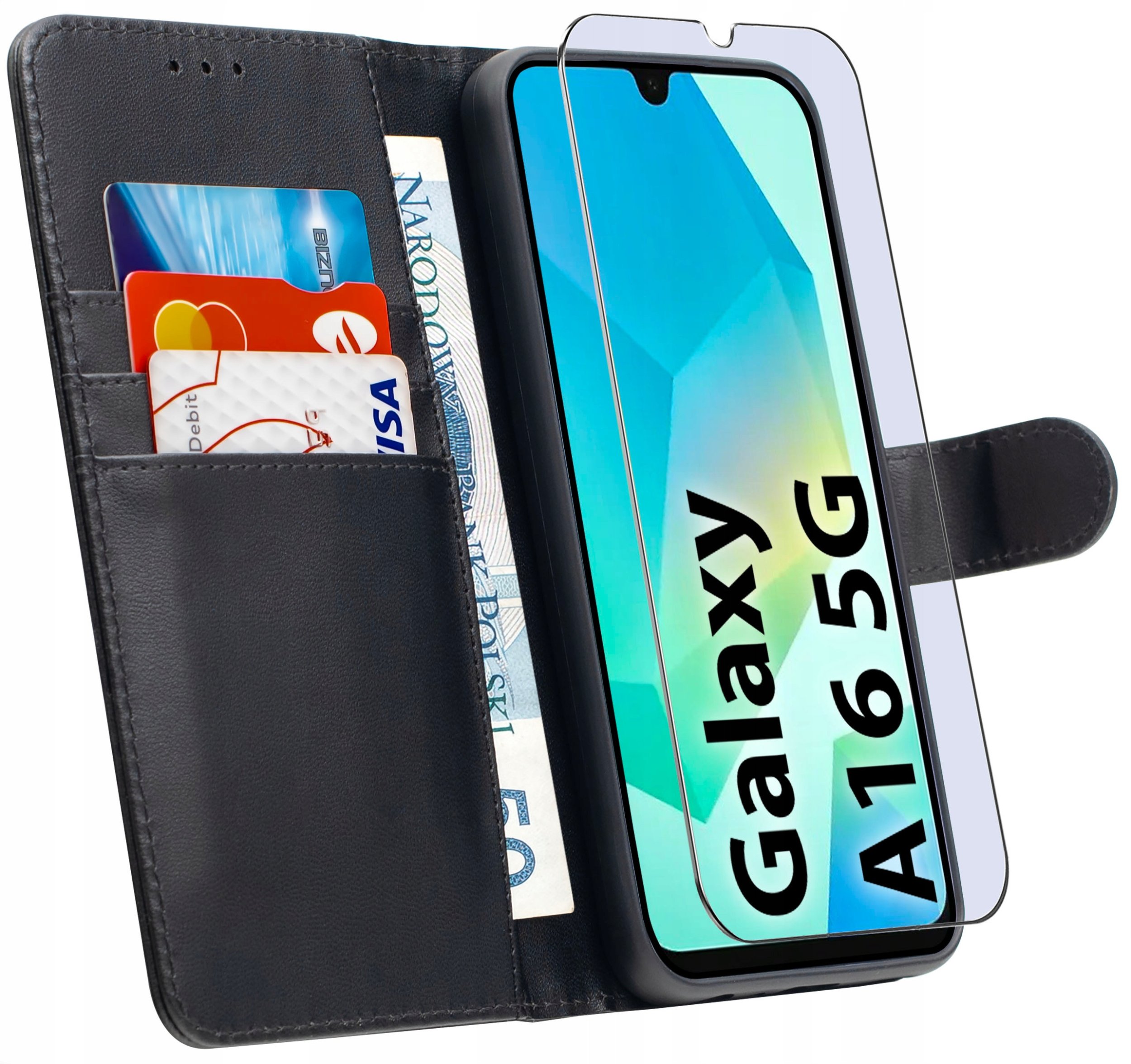 ETUI do Samsung A16 5G | SKÓRZANE PORTFEL BOOK TOKRA CASE CLASSIC + SZKŁO