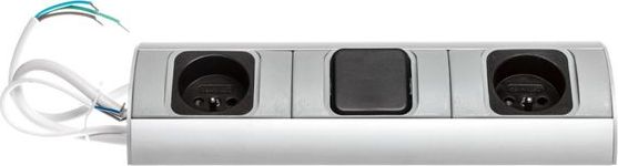 Orno Gniazdo meblowe z wyłącznikiem, 2x2P+Z