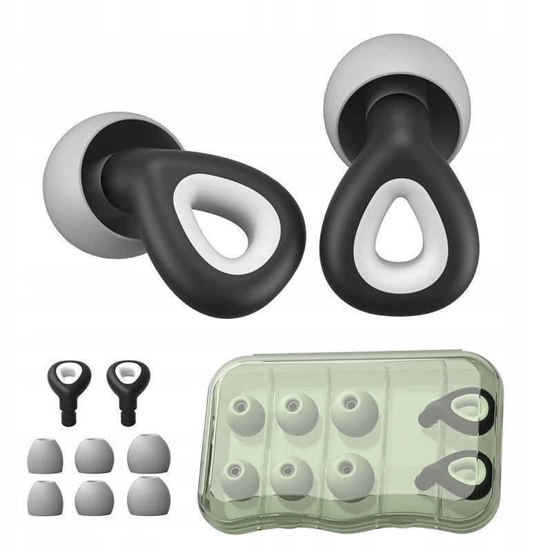 Zatyczki do USZU STOPERY Pudełko S/M/L Końcówki SILIKONOWE Wkładki na SEN