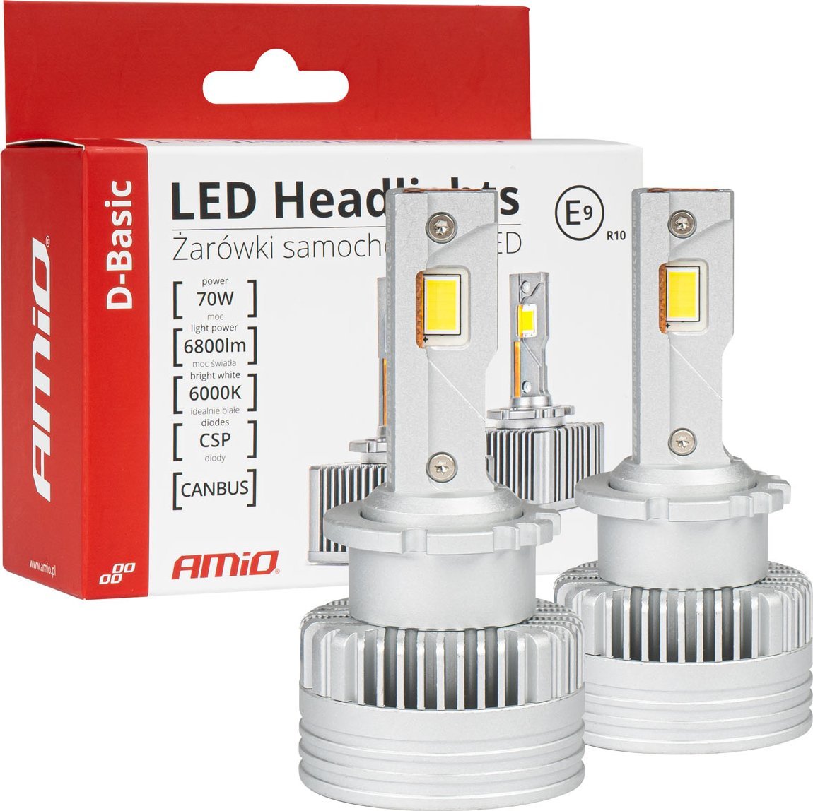 AMiO Żarówki żarniki led seria d-basic d2s d2r 6000k canbus amio-03627