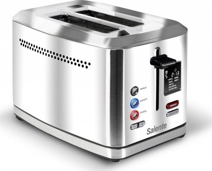 Toster Evolveo EVOLVEO Salente ToastMax topinkovač s digitálním displejem, nerezová