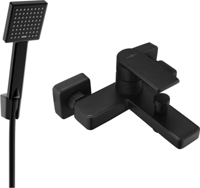 Bateria wannowa Mexen Mexen Mino R45 bateria wannowa z zestawem prysznicowym, czarna - 7243R45-70