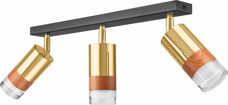 Lampa sufitowa Lamkur Lamkur Aurora 43692 plafon lampa sufitowa 3x60W E27 złoty