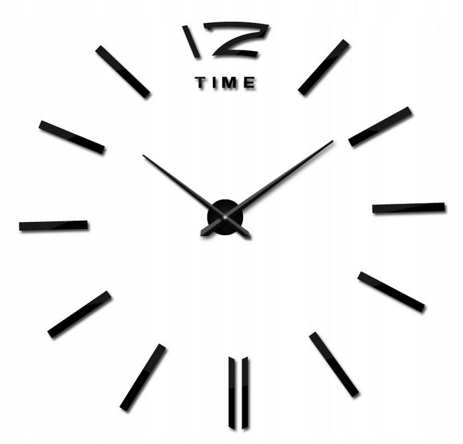 TG60136-2 ZEGAR ŚCIENNY CZARNY