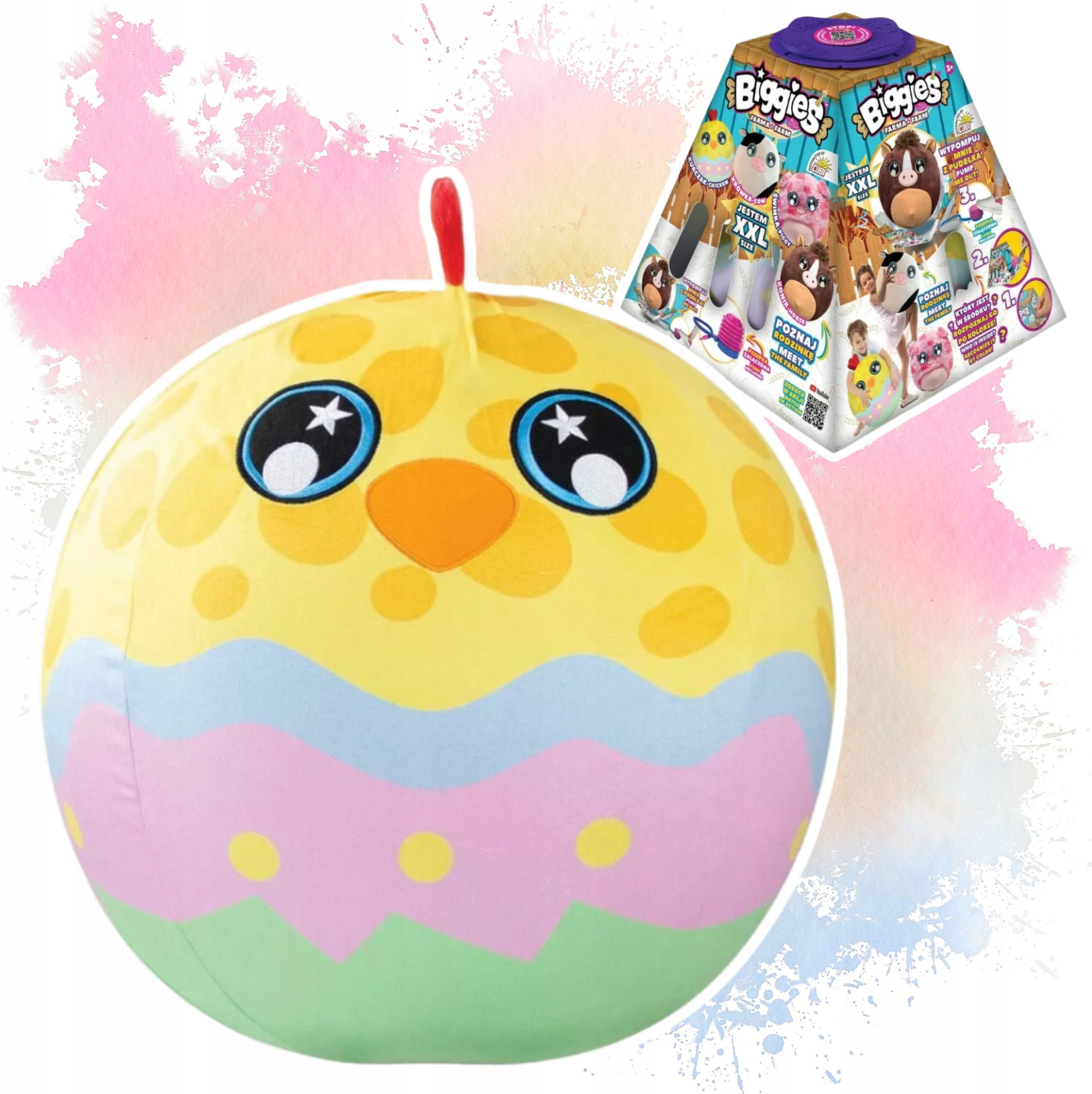 Cobi Biggies Maskotka do pompowania XXL Kurczaczek żółty