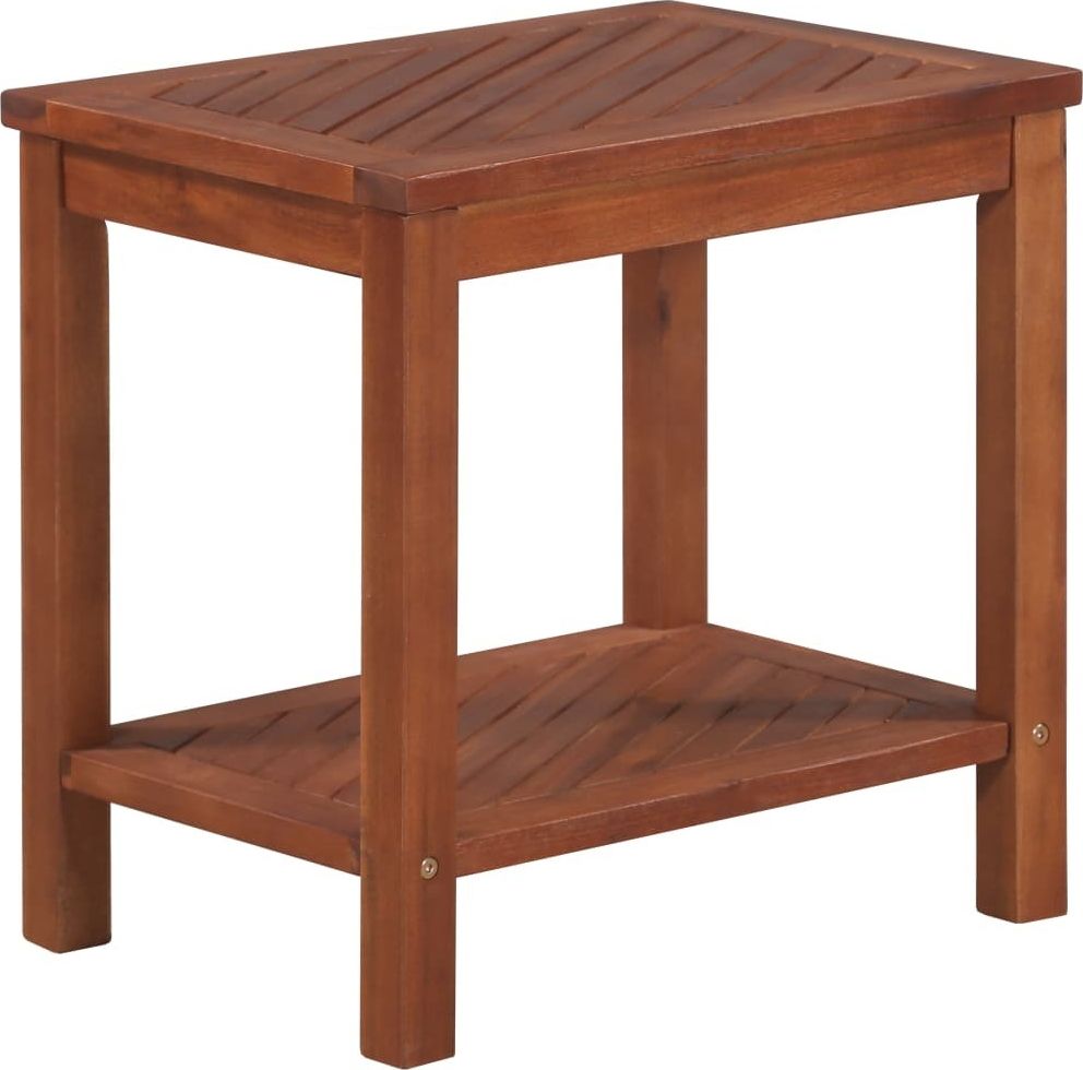vidaXL Stolik boczny z litego drewna akacjowego, 45 x 33 x 45 cm