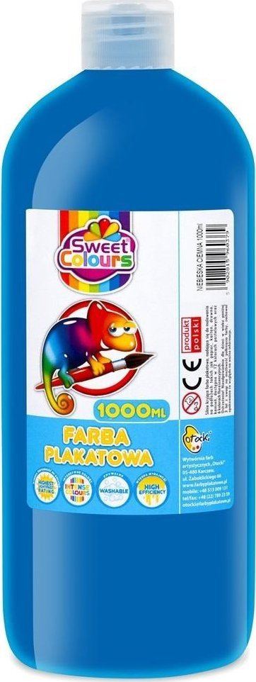 Farba plakatowa ciemno niebieska 1000ml