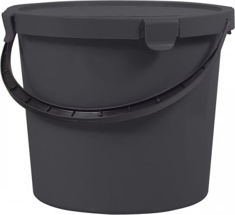 Plast Team Wiadro z pokrywą Berry Szare 10l PlastTeam