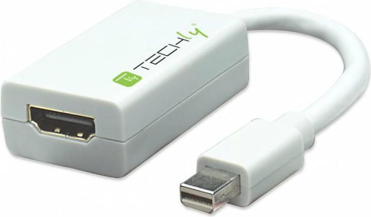 Adapter AV Techly DisplayPort Mini - HDMI biały (304239)