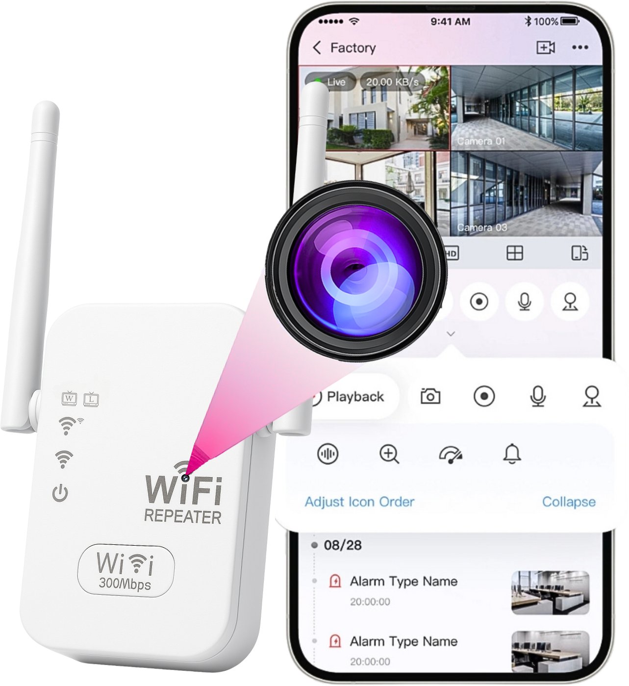 MINI KAMERA WIFI SZPIEGOWSKA UKRYTA ANDROID ZDALNY PODGLĄD CZUJNIK RUCHU