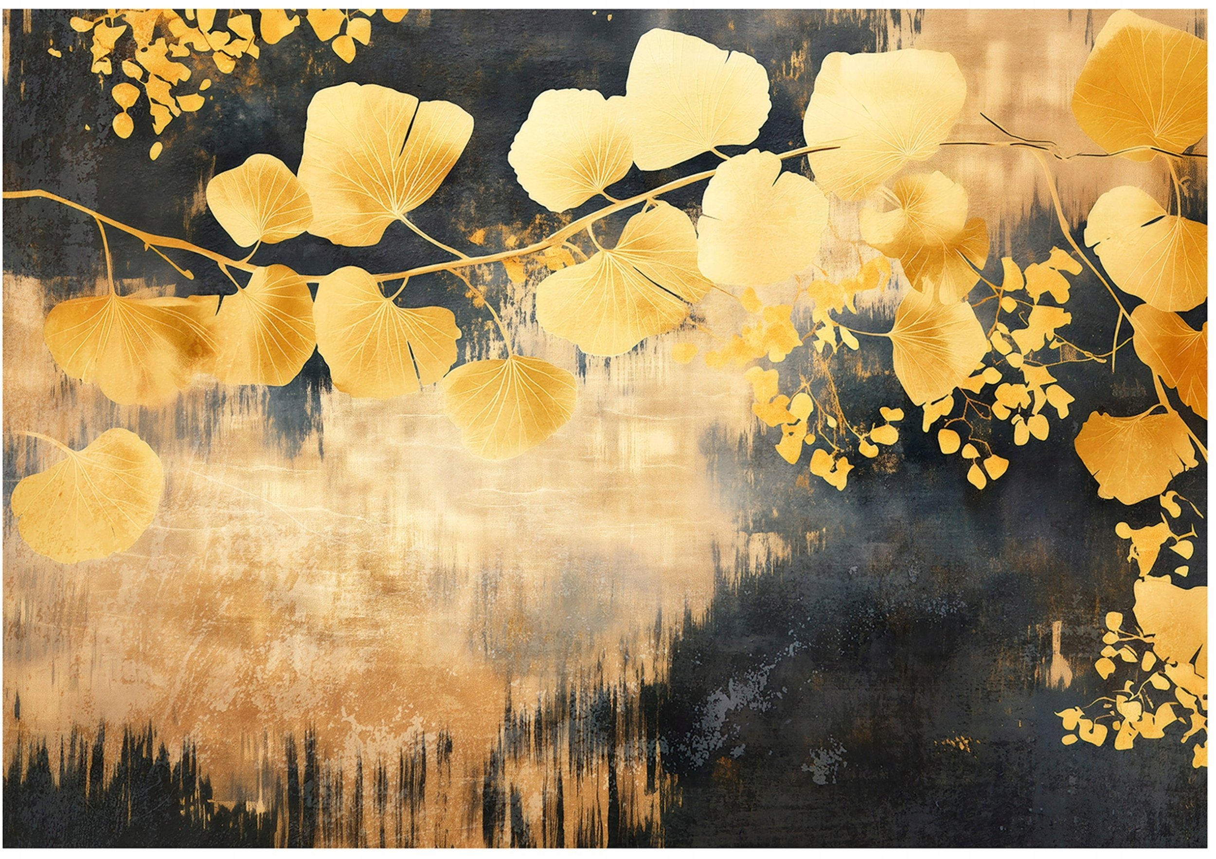 Fototapeta Na Flizelinie Liście Abstrakcja Do Sypialni Salonu 312x219