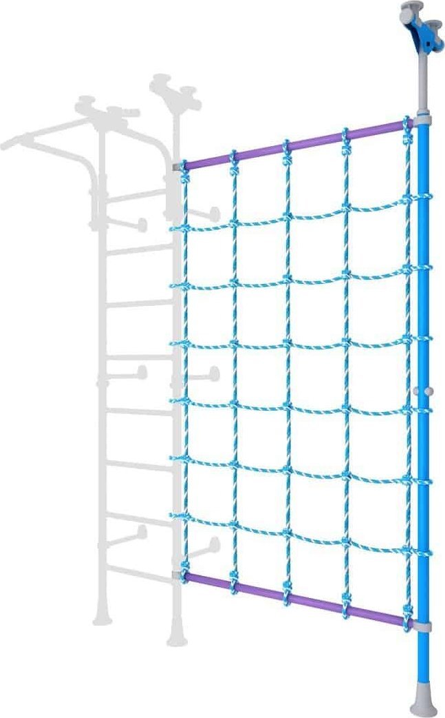 Małpiszon Słupek rozporowy z siatką błękitno-turkusowy Wallbarz Kometa