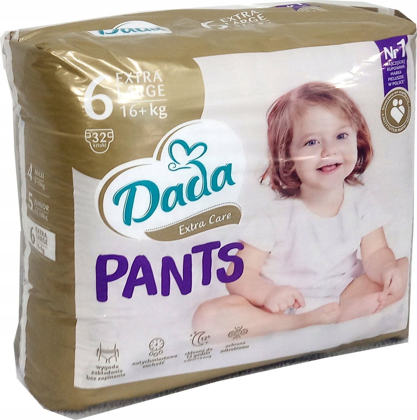 Dada Pieluchomajtki Extra Care 6 6, 16+ kg, 32 szt.