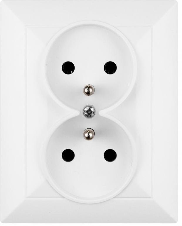 Timex Gniazdo podwójne Opal z/u białe (GPt-6 Op BI)