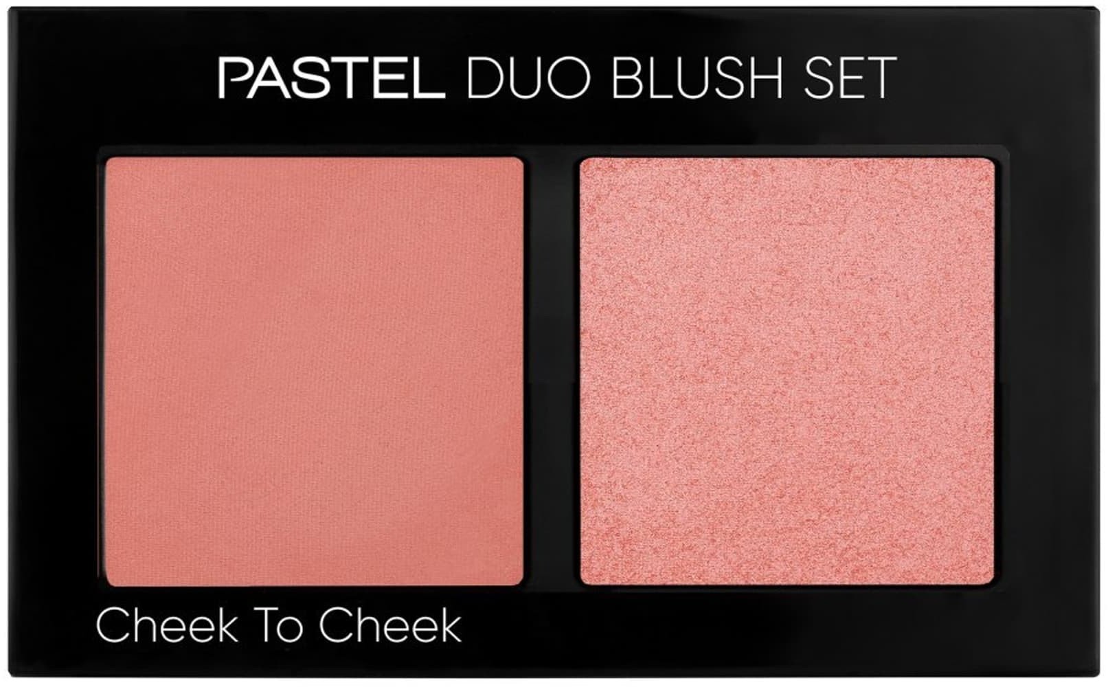 PASTEL DUO Blush Set Paletka Róży do policzków nr 1 - Cheek to Cheek 1szt