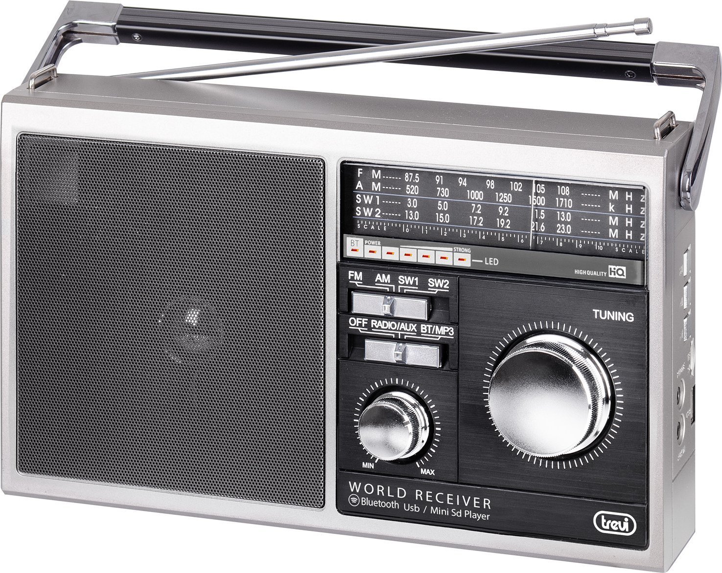 Radio Trevi MB74910 metal gray