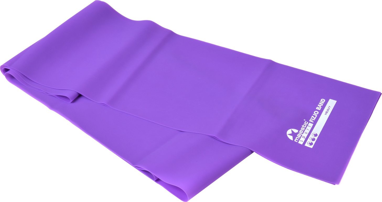 Guma do rehabilitacji Majestic Sport FizjoBand 2000x150x0,3 mm HARD fioletowa