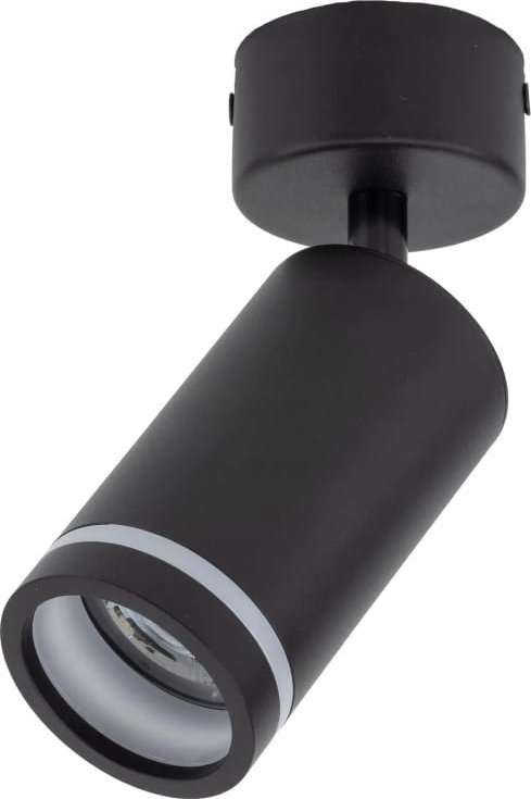 Lampa sufitowa TK Lighting Lampa sufitowa czarna GU10 Pojedynczy reflektor natynkowy ruchomy spot