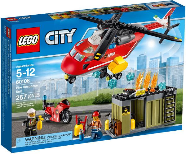 LEGO City Helikopter strażacki (60108)