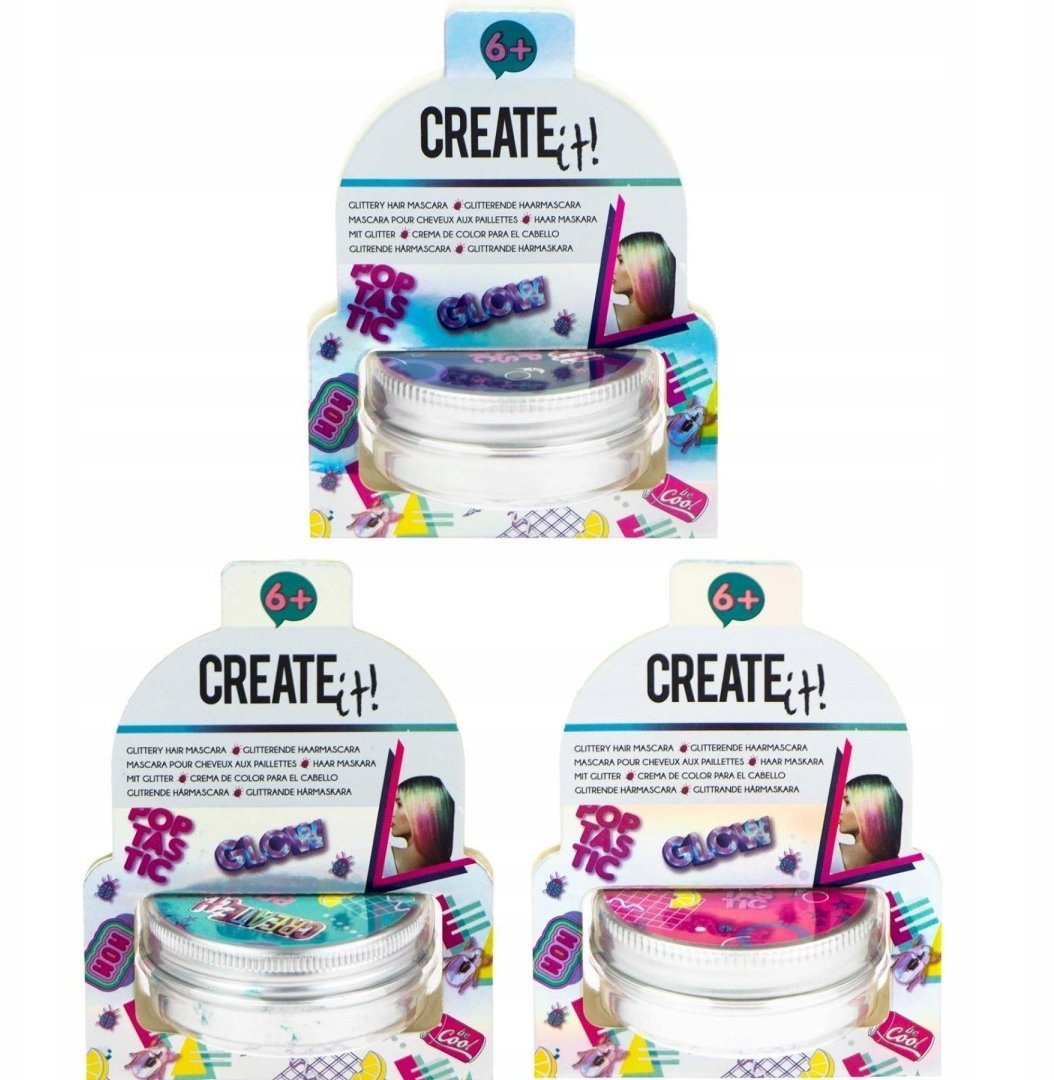 Create It! Maskara z brokatem