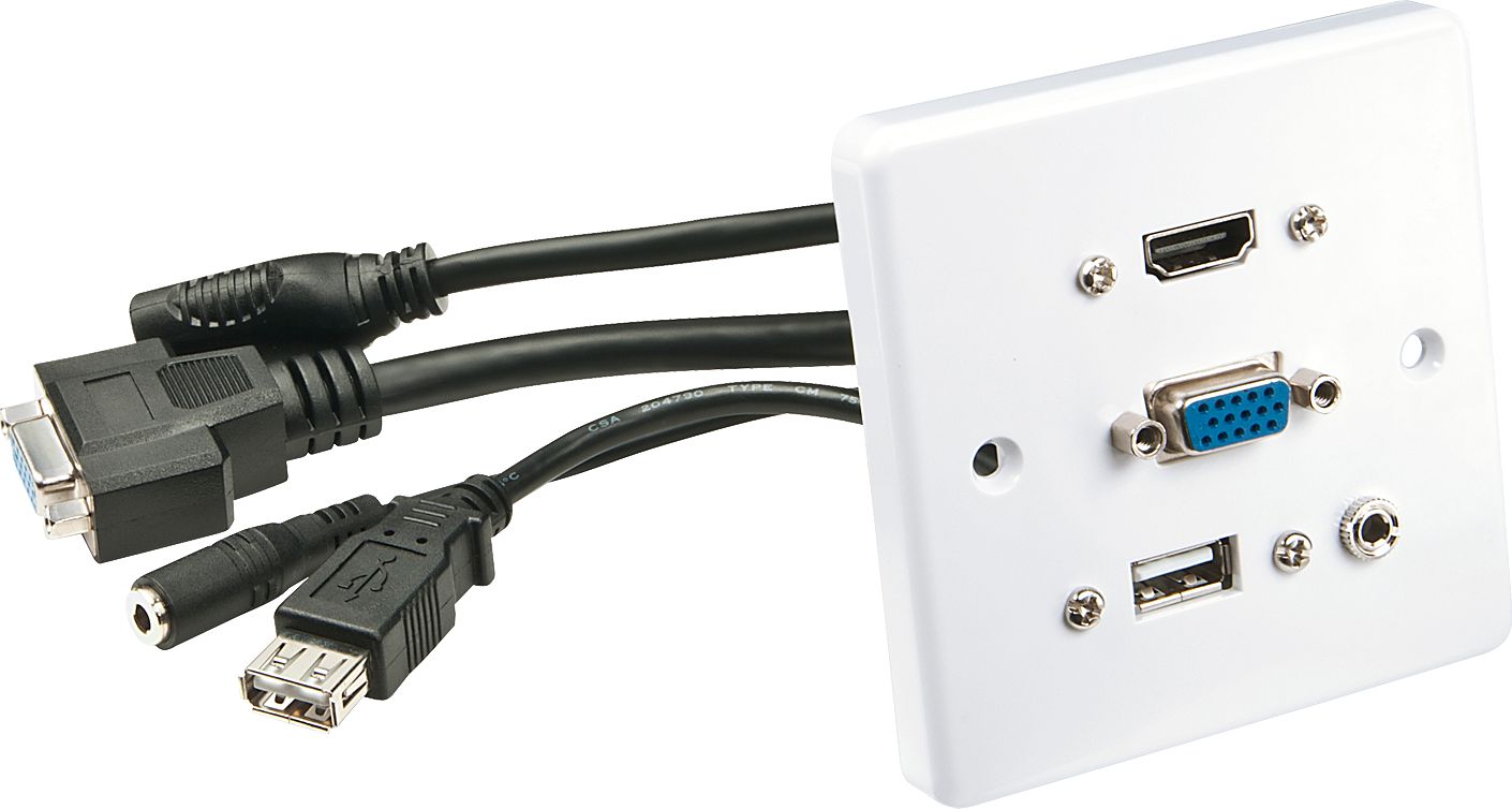 Lindy Lindy 60220 Moduł ścienny VGA / HDMI / USB 3.5mm jack stereo