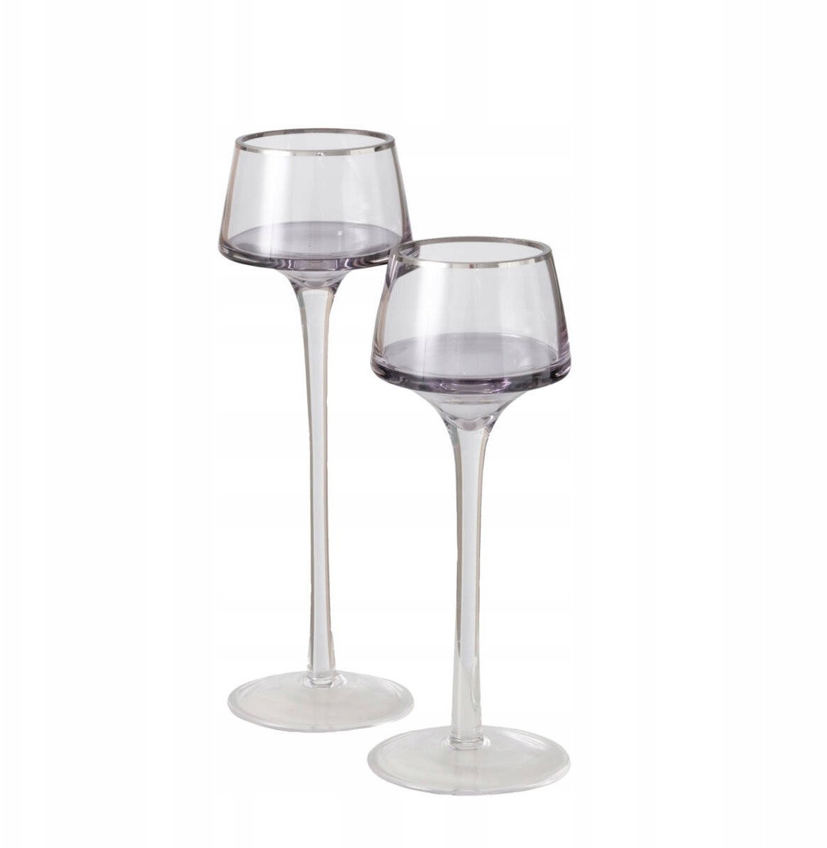 Świeczniki szklane SMOLA, 2 szt. 2023 cm