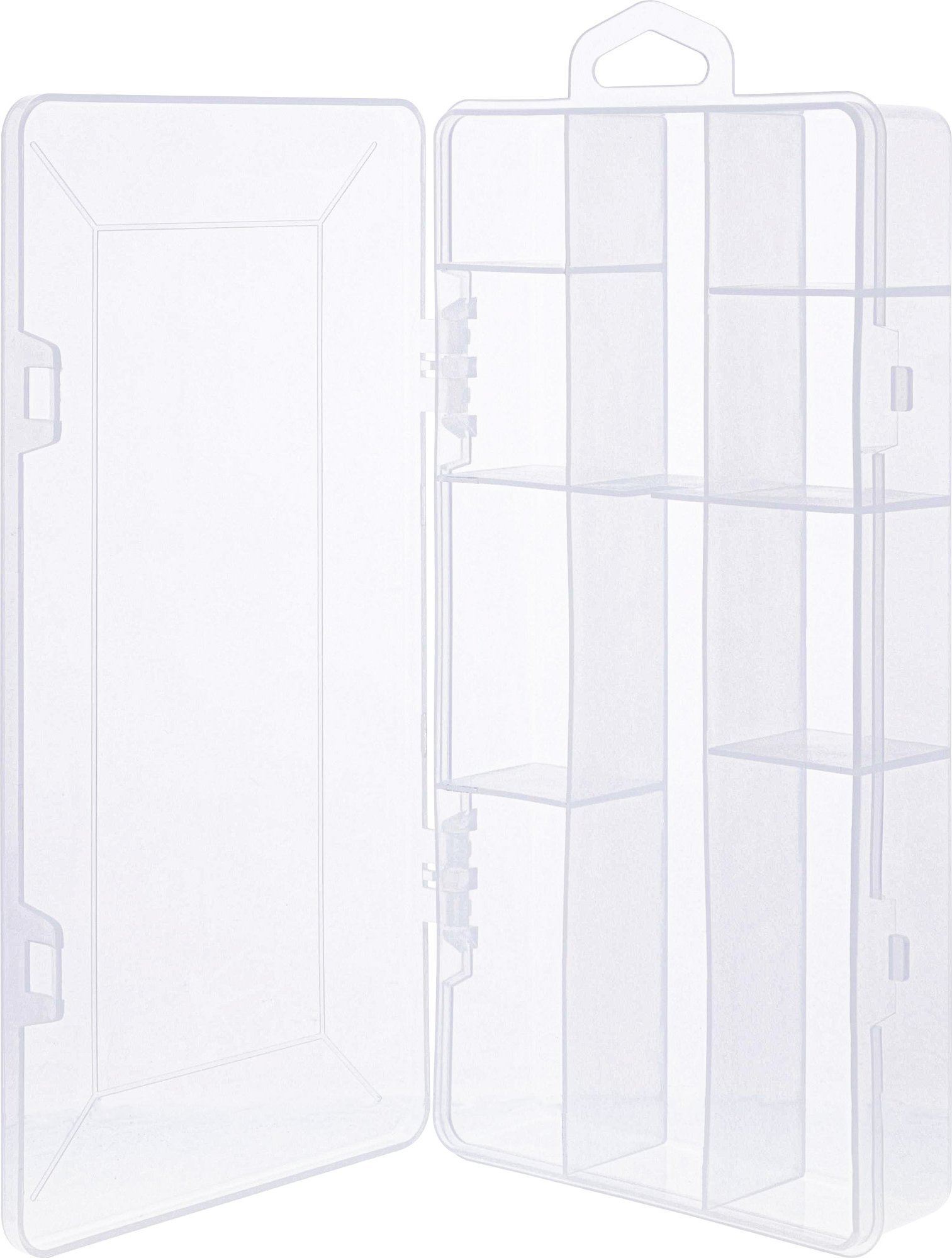 InLine® Kleinteilebox, 10 Fächer, Abmessungen: 206x107x33mm, transparent