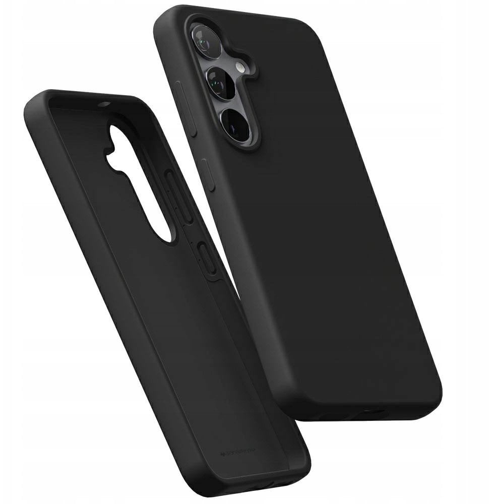 Etui Mercury Pure MagSafe Silicone do Samsung Galaxy S25+ Plus czarny