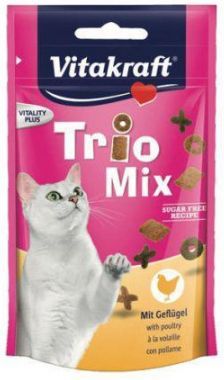 Vitakraft KOT 60g TRIO MIX DROBIOWY