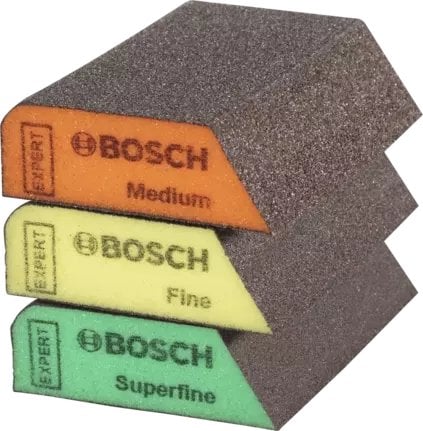 Bosch Bosch EXPERT S470 Combi sanding block set, 3 pieces, sanding sponge (multicolored, 97 x 69 x 26mm)