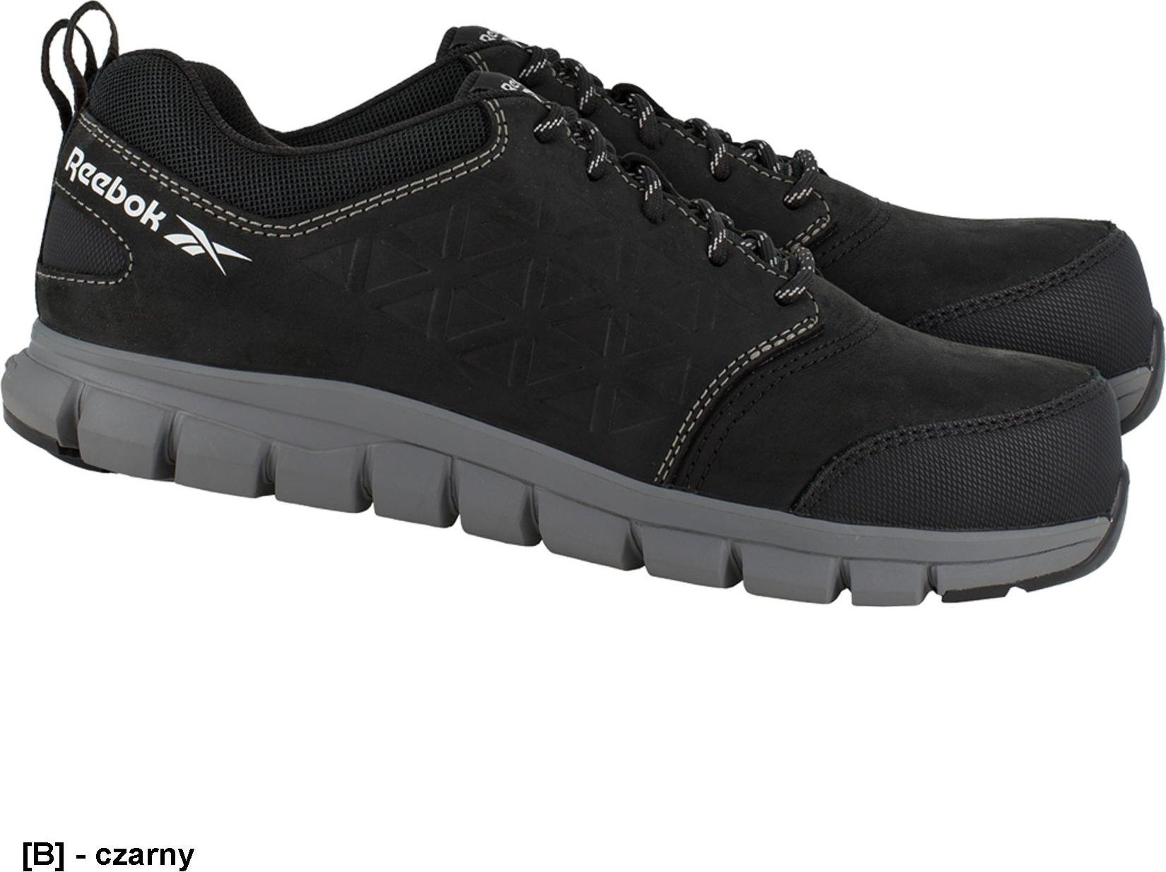 Reebok BREEBOK-1036 S3 SRC - REEBOK - bezpieczne półbuty, wodoodporna skóra zamszowa, aluminiowy podnosek 47