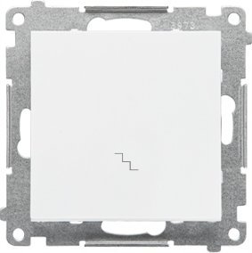 Kontakt-Simon Łącznik schodowy 55 TW6.01/111 moduł 10 AX, 250V~, szybkozłącza biały mat