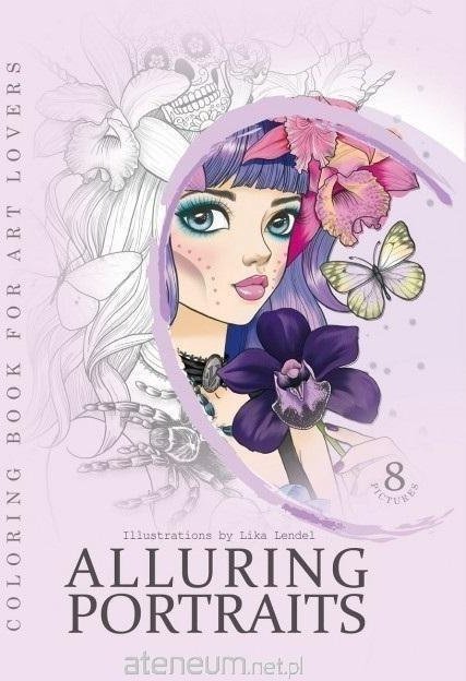 Kolorowanka kreatywna A4 Portraits fioletowa FRESH