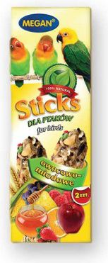 Megan Sticks dla ptaków owocowo-miodowe 2 szt. 90g