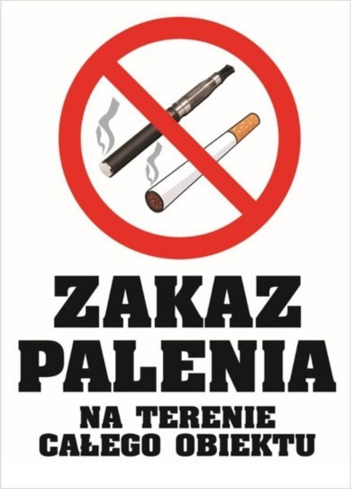 StudioCen Naklejka Zakaz palenia na terenie całego obiektu