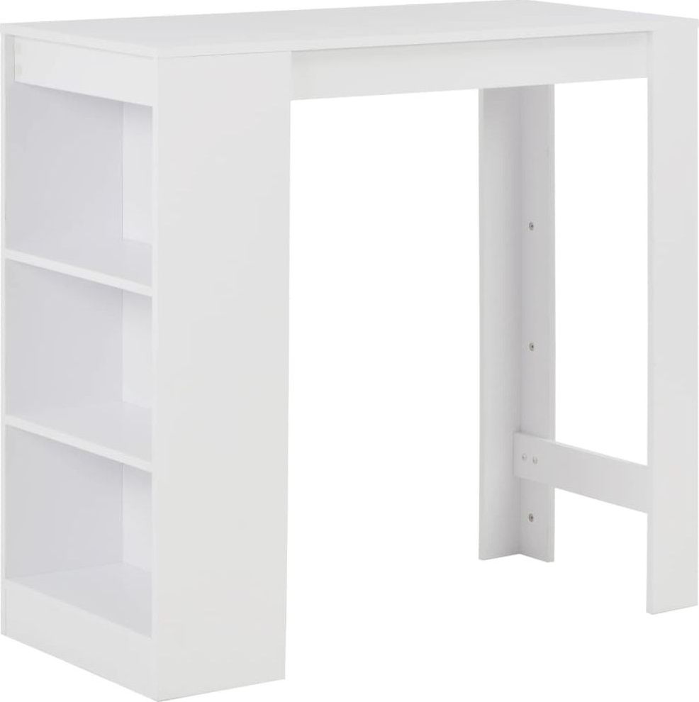 Elior Stolik barowy z półkami Gabriel biały