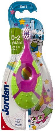 Jordan Szczoteczka do zębów dla dzieci Step by Step 0-2 miękka - mix wzorów