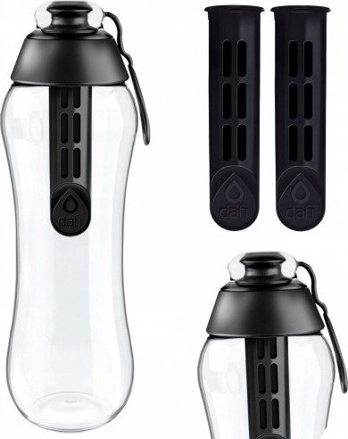 Dafi Butelka filtrująca do wody czarna Dafi 0,7l + 2 filtry