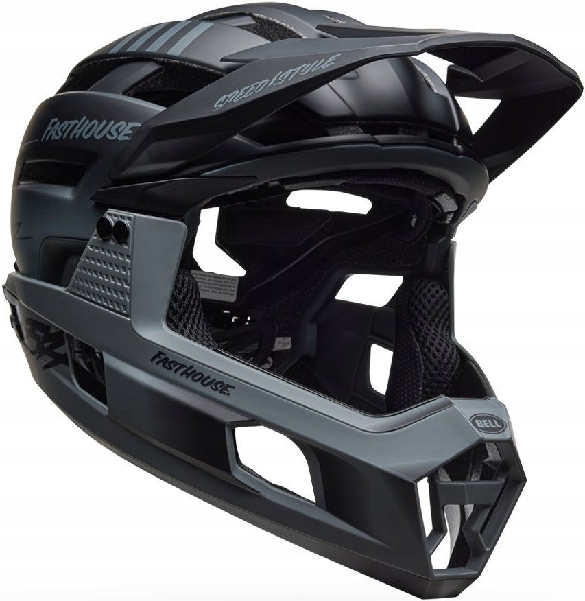 Kask full face BELL SUPER AIR R MIPS SPHERICAL matte black fasthouse roz. M (55–59 cm) (NEW 2025)